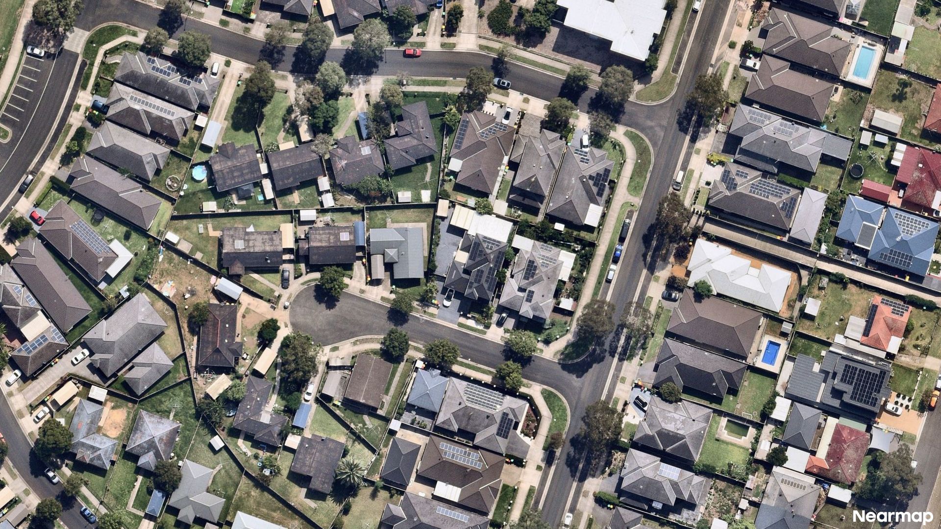 Vertical aerial view