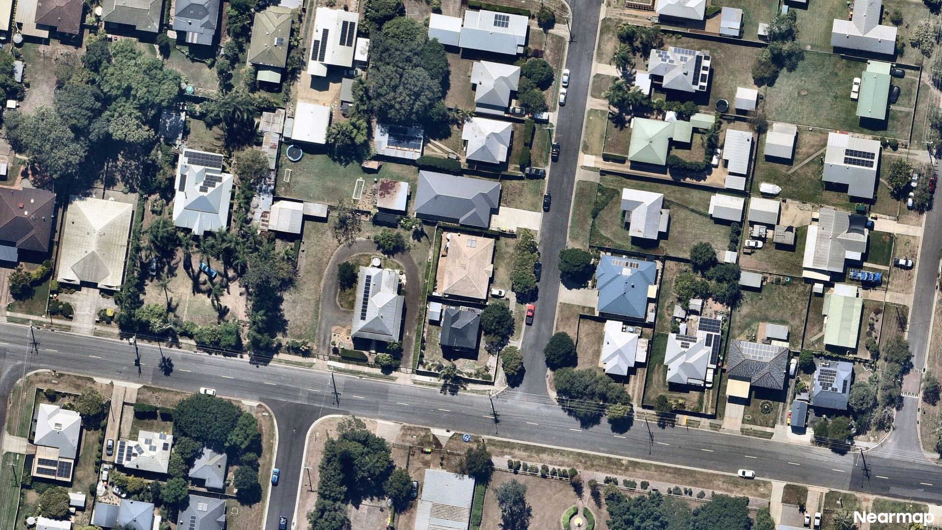 Vertical aerial view