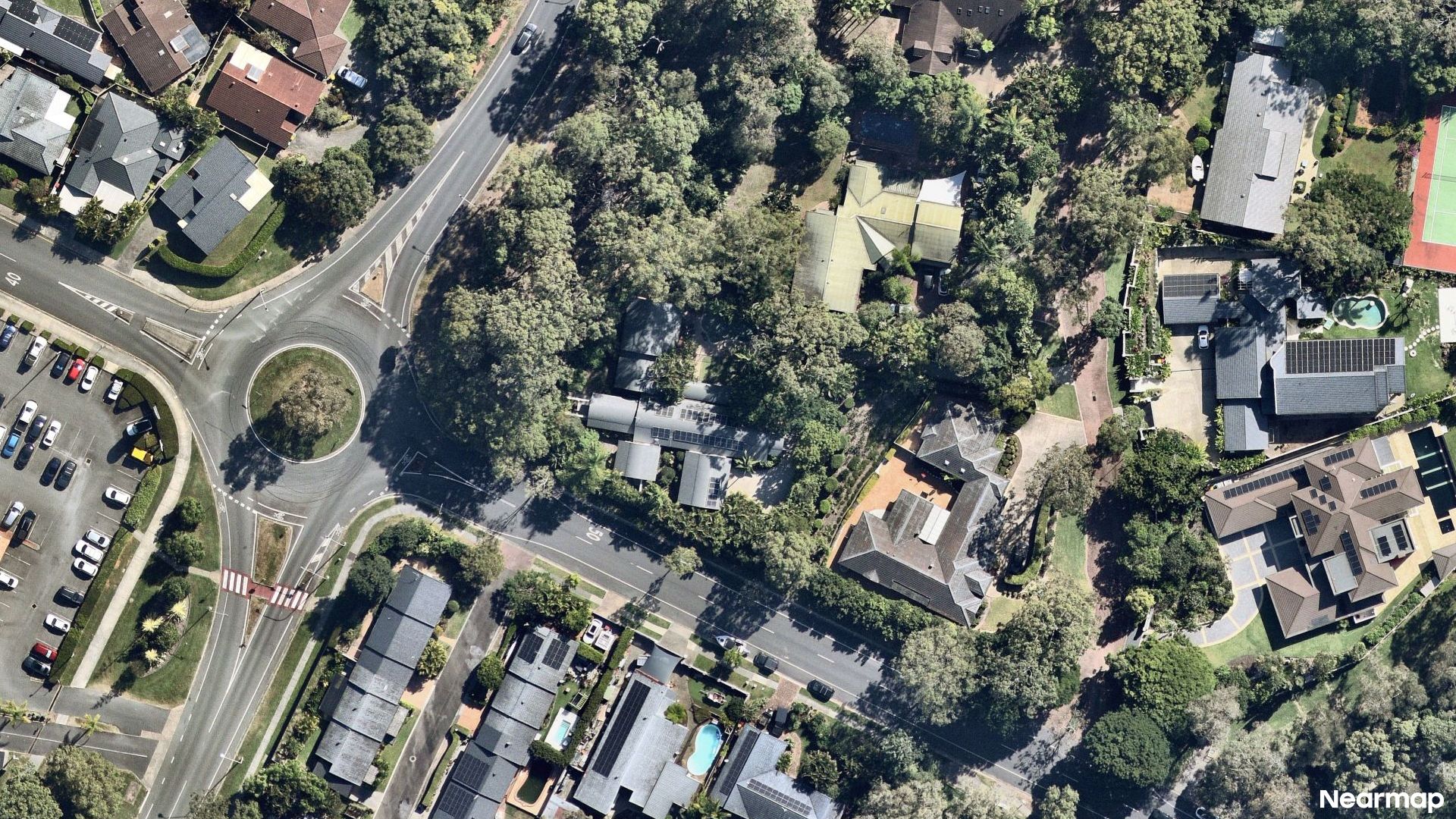 Vertical aerial view