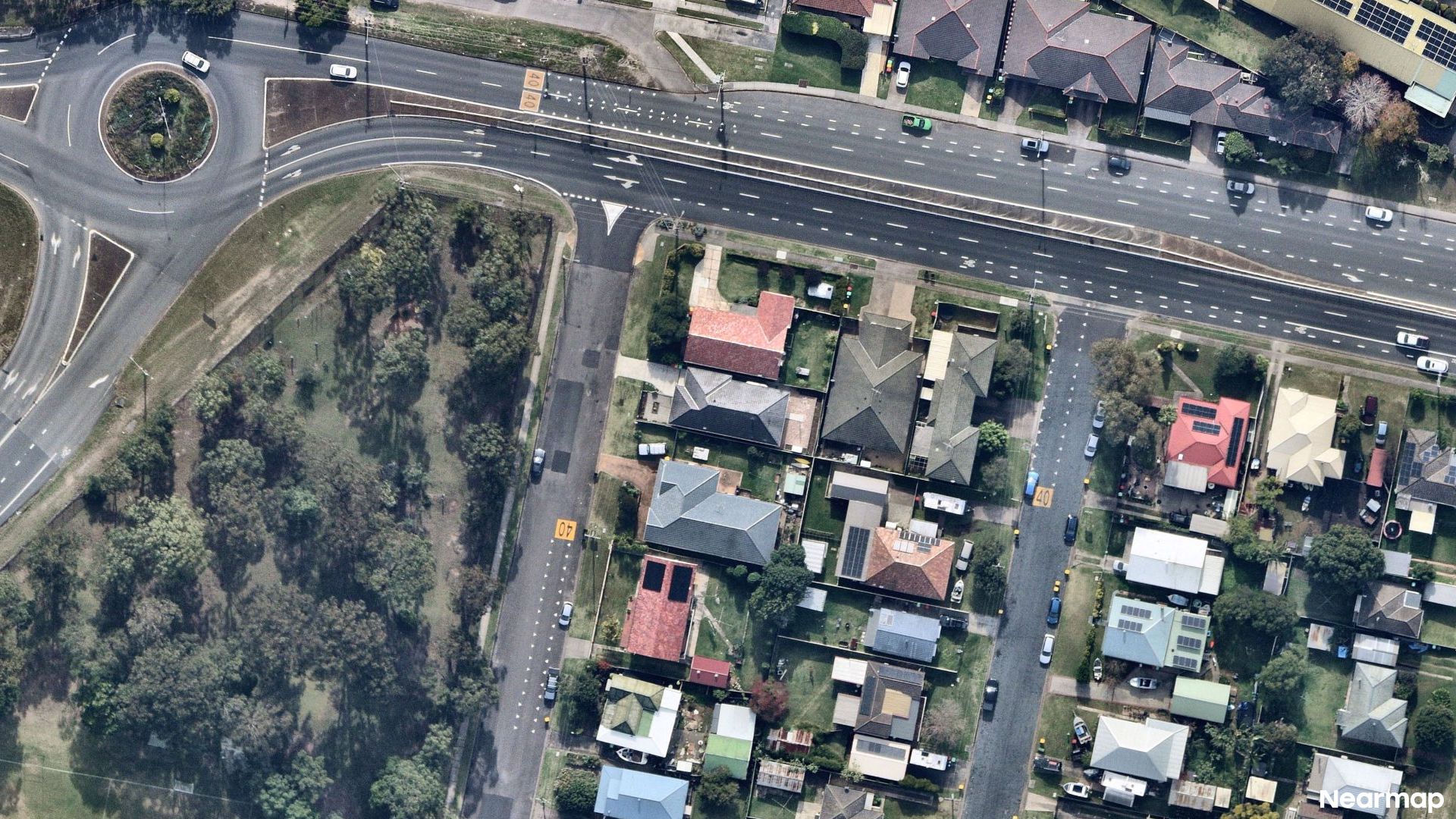 Vertical aerial view