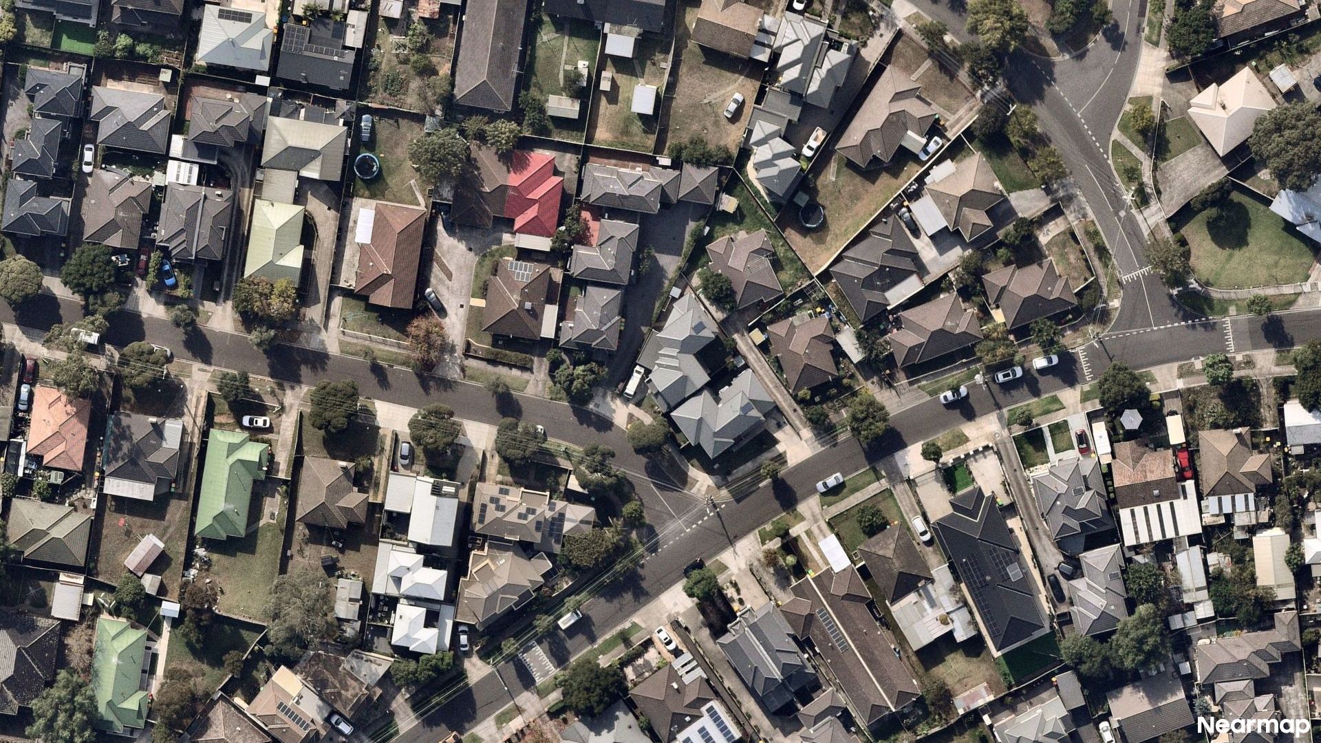 Vertical aerial view