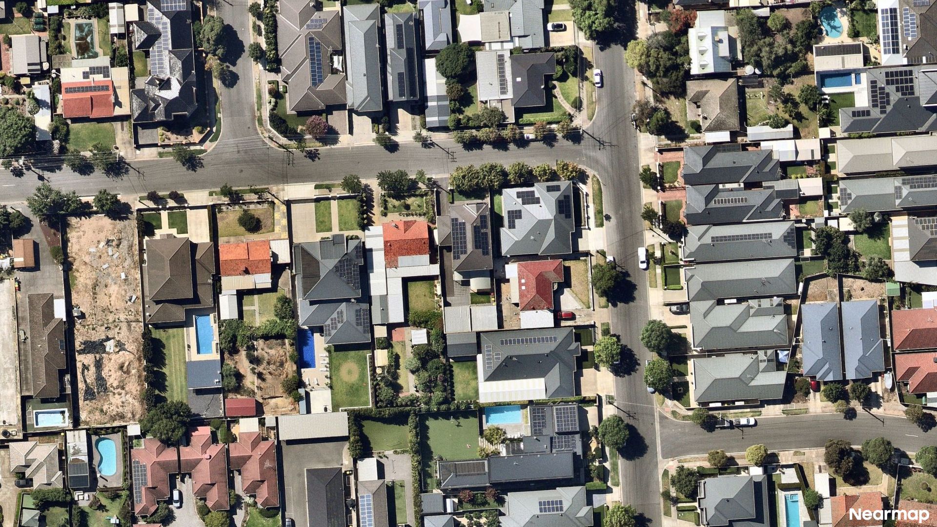 Vertical aerial view