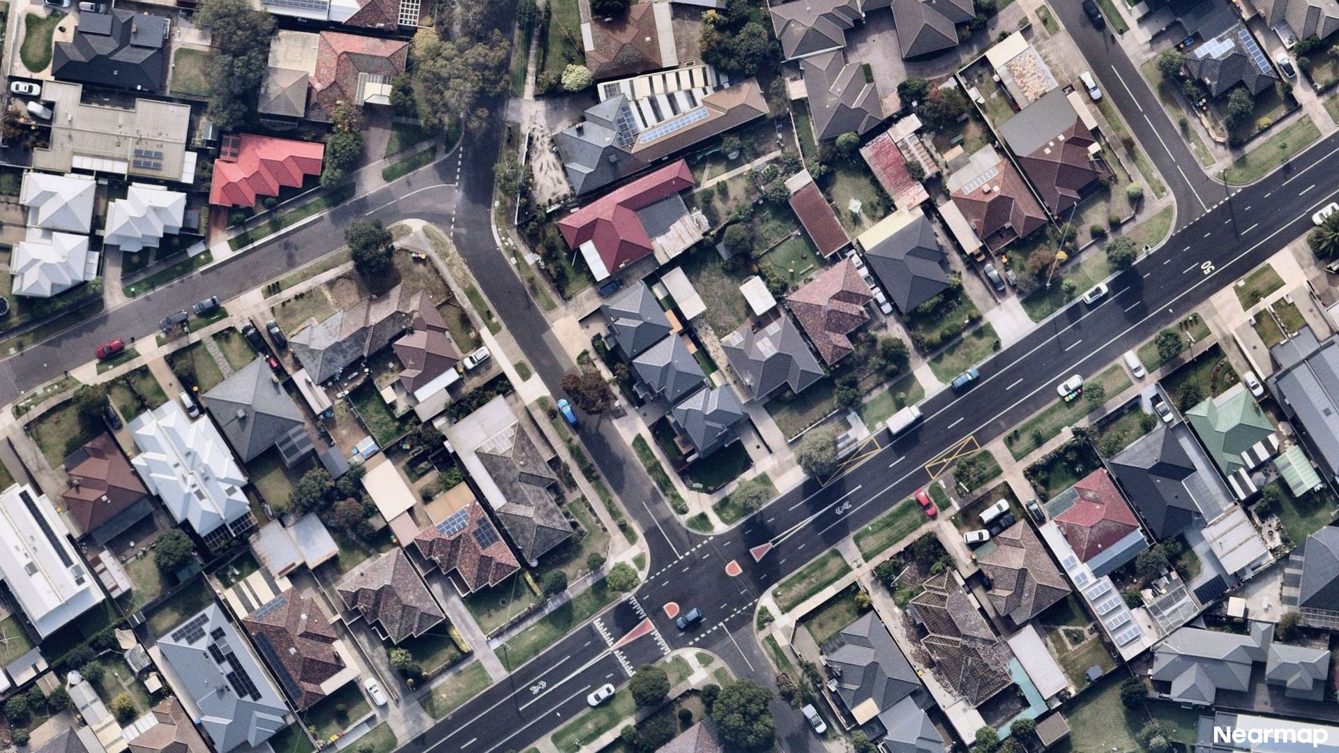 Vertical aerial view