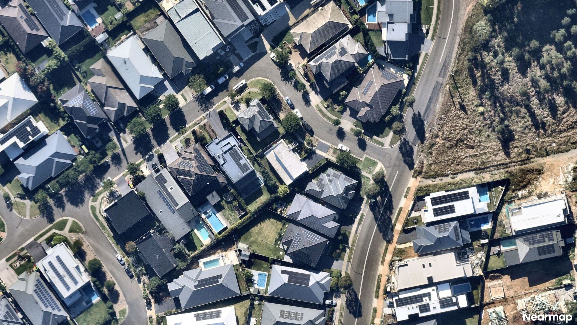 Vertical aerial view