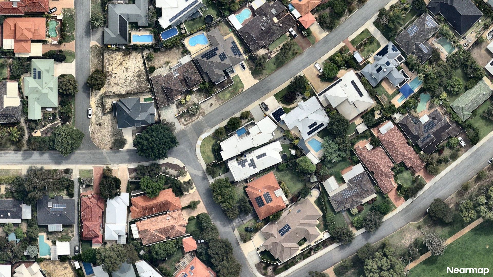 Vertical aerial view