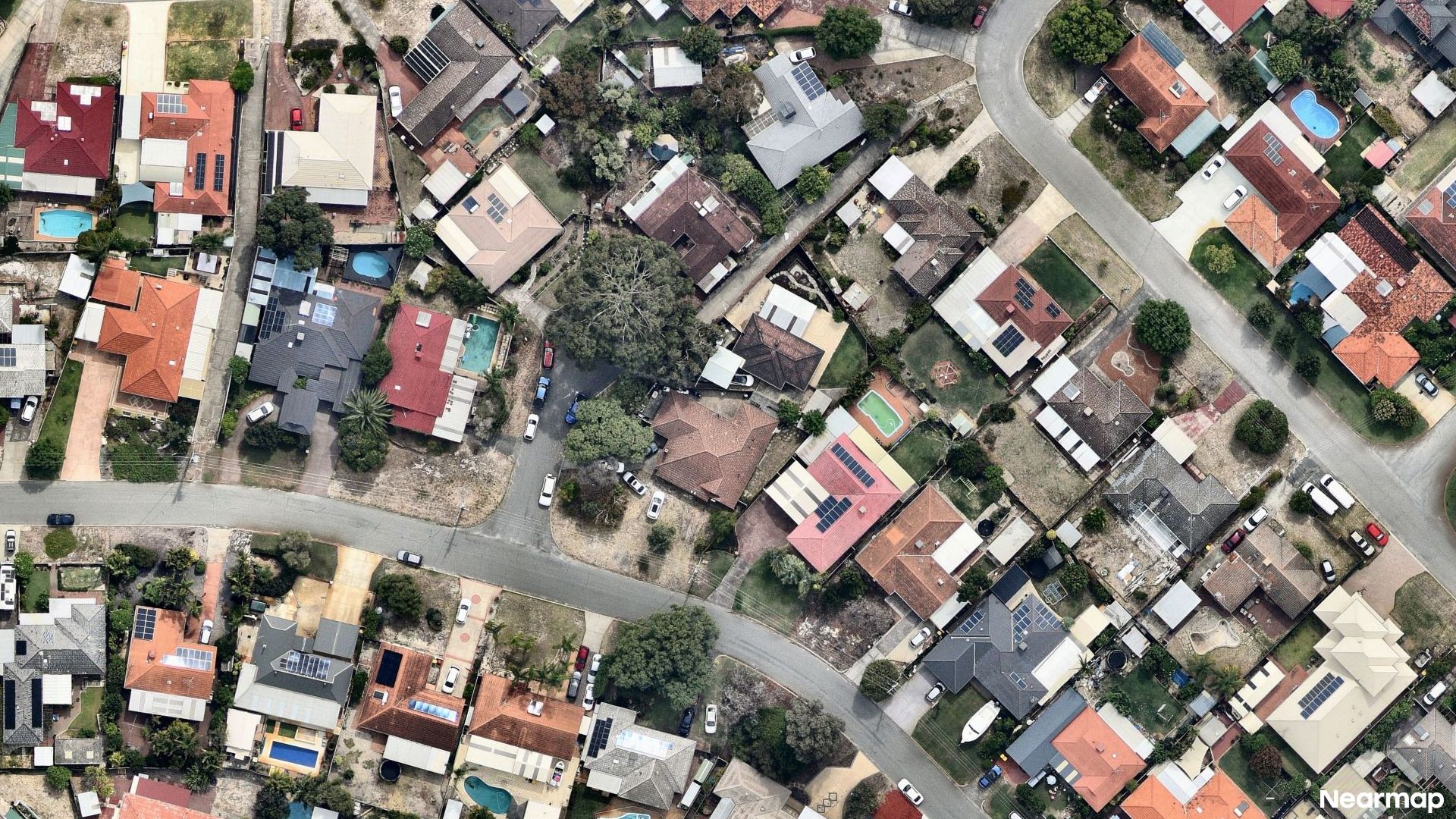 Vertical aerial view