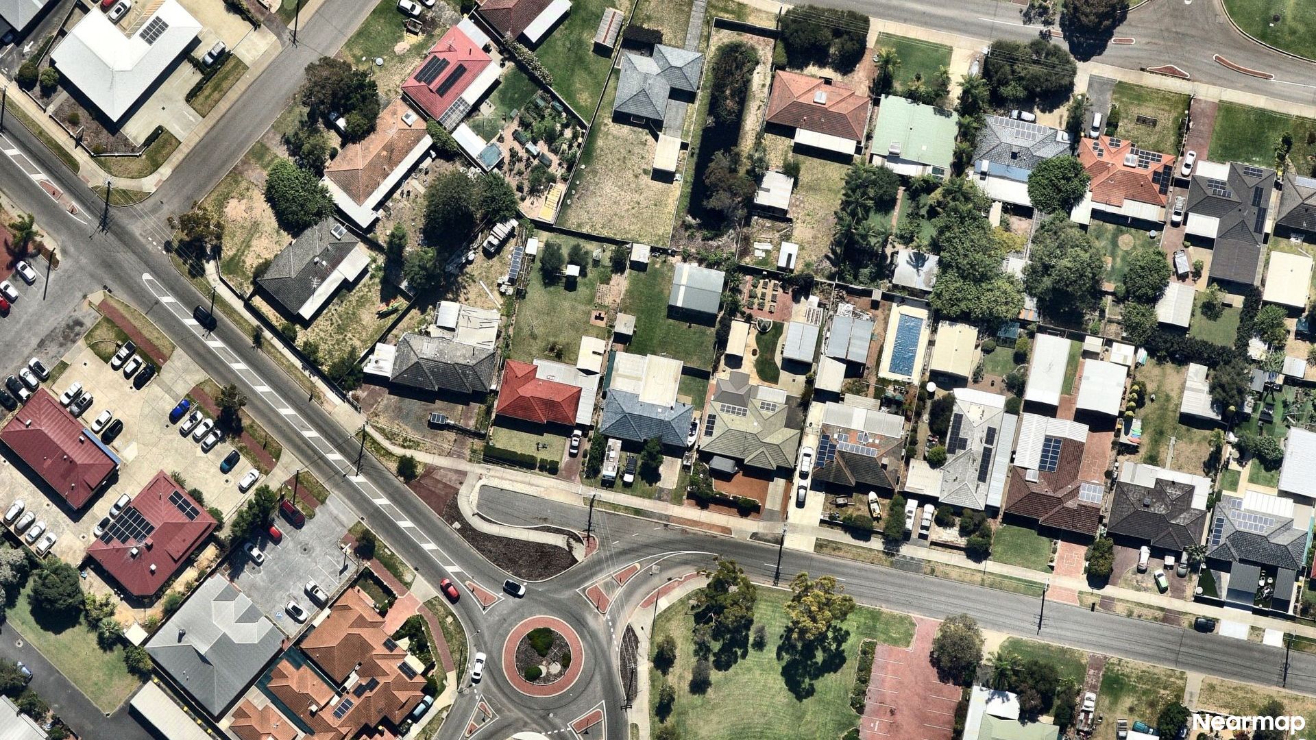 Vertical aerial view