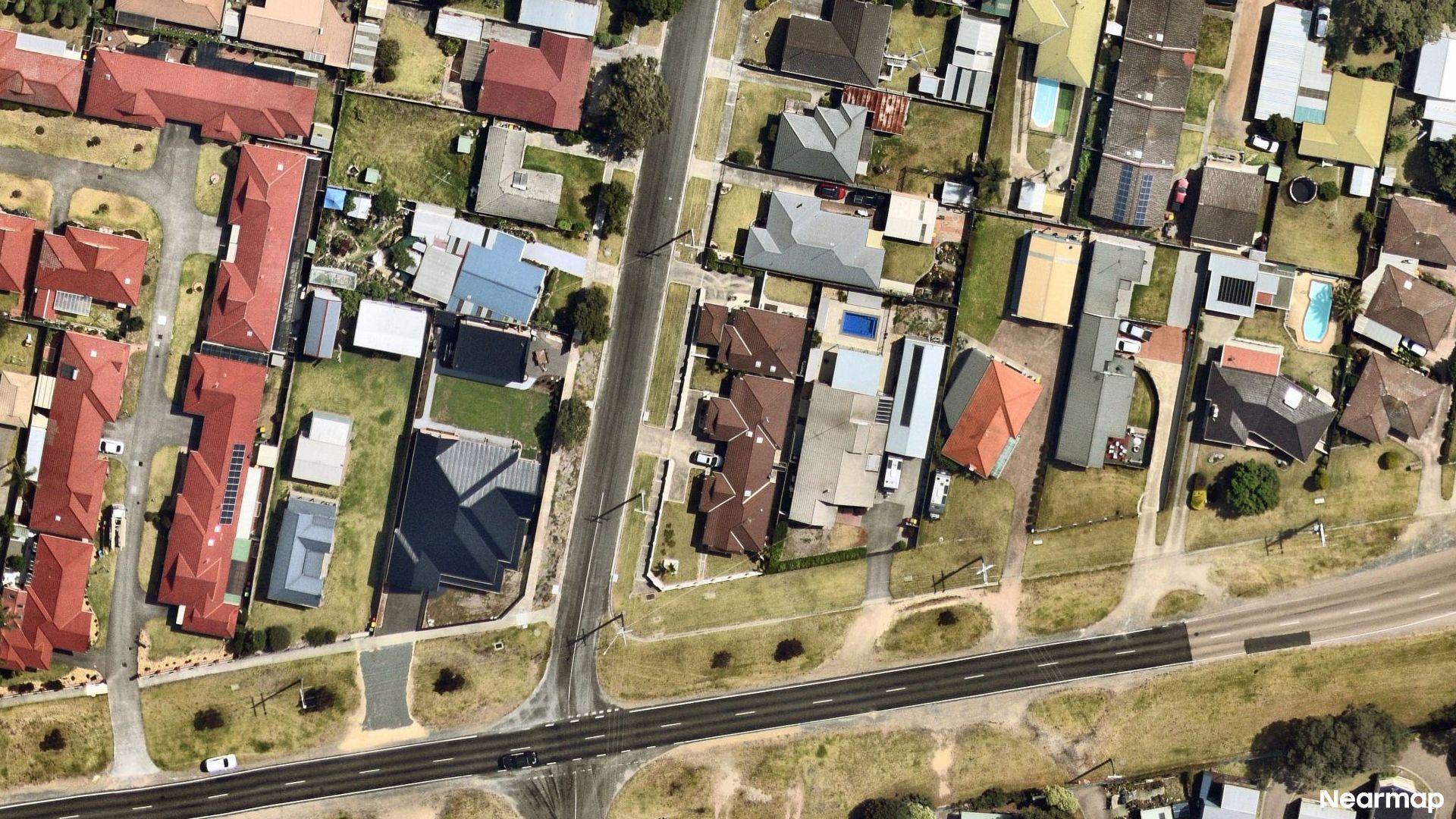 Vertical aerial view