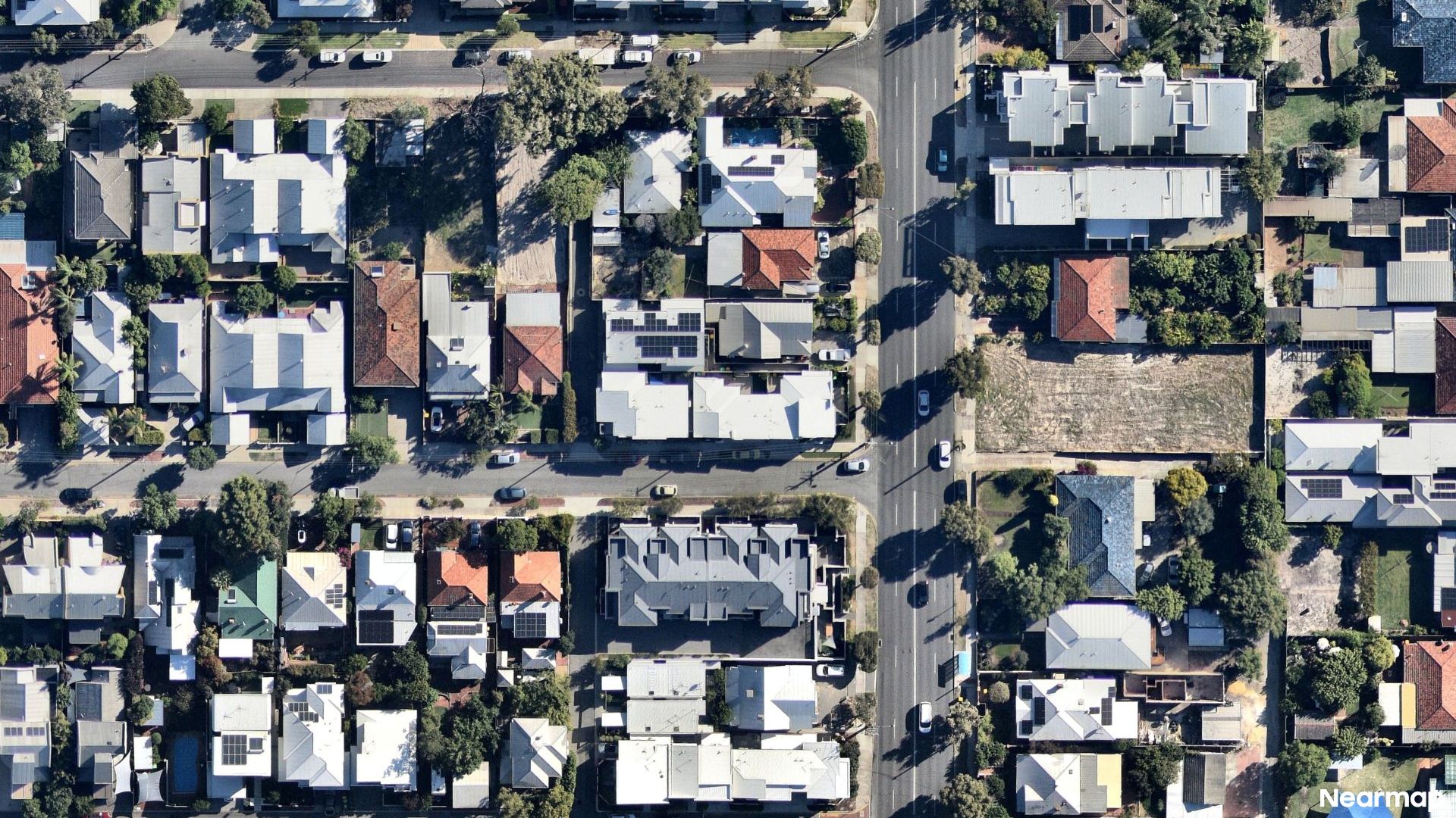 Vertical aerial view