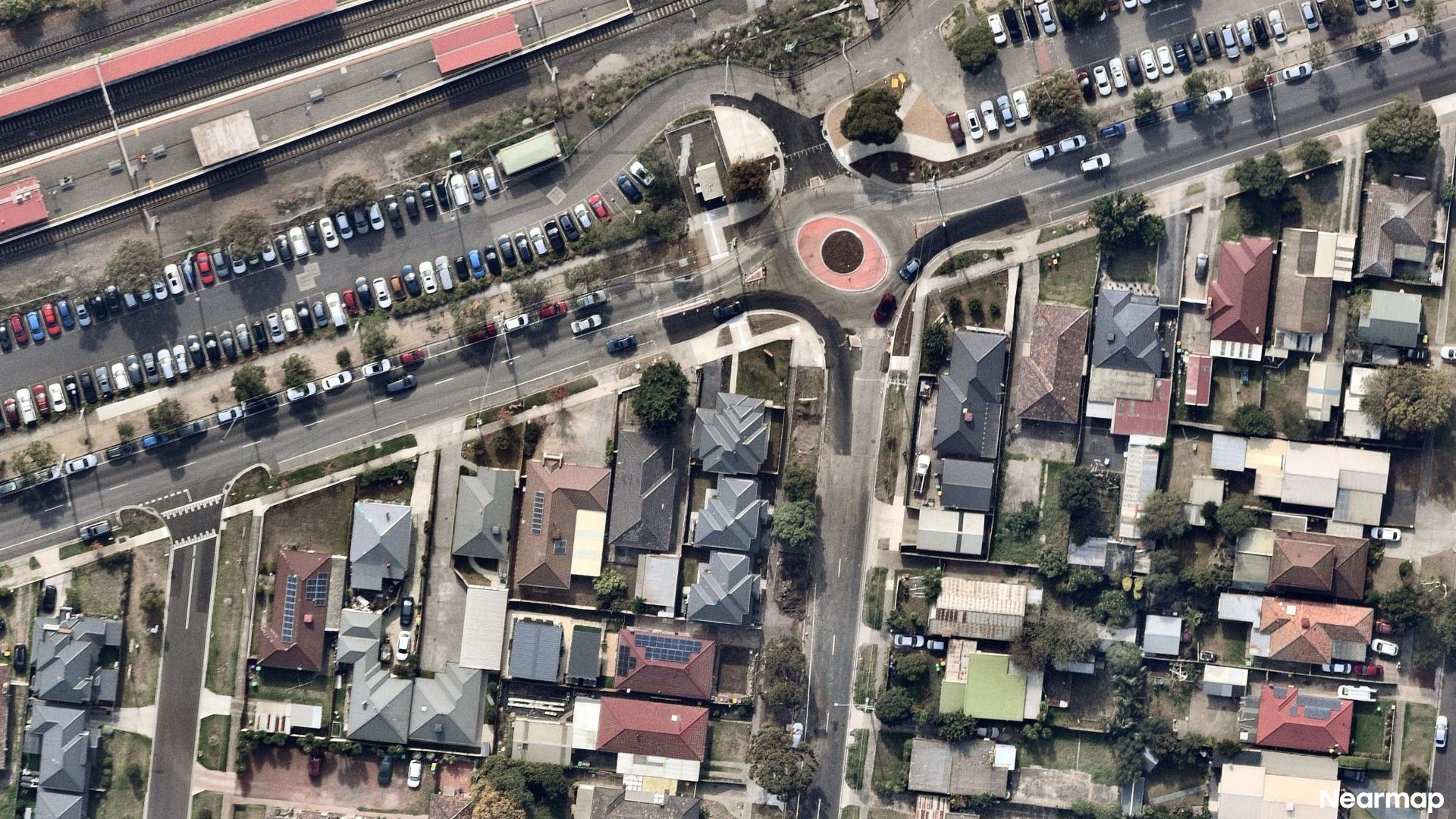 Vertical aerial view
