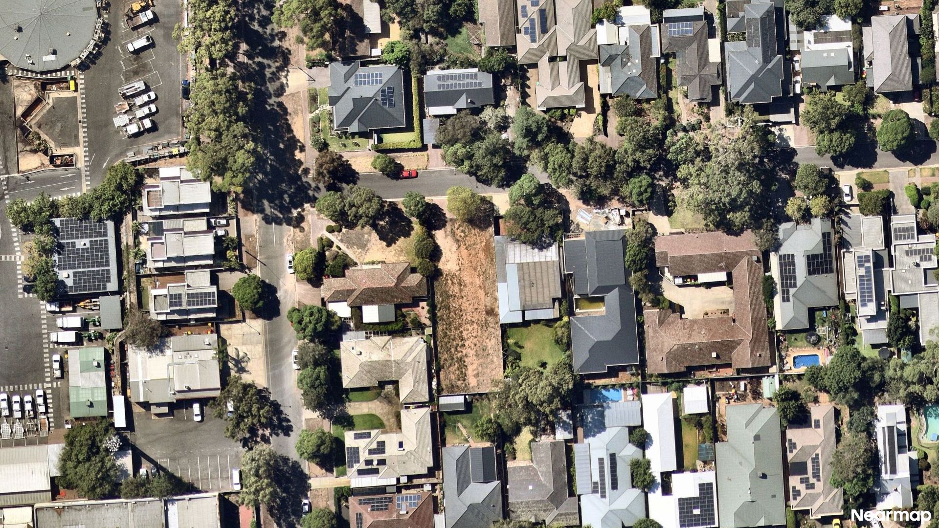 Vertical aerial view