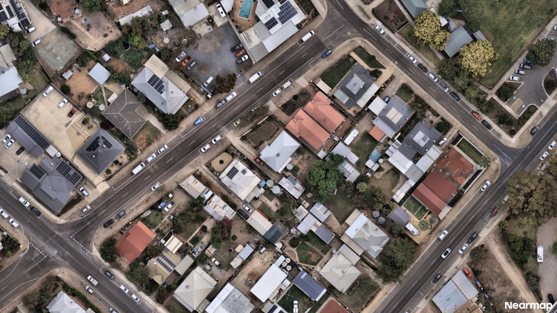 Vertical aerial view