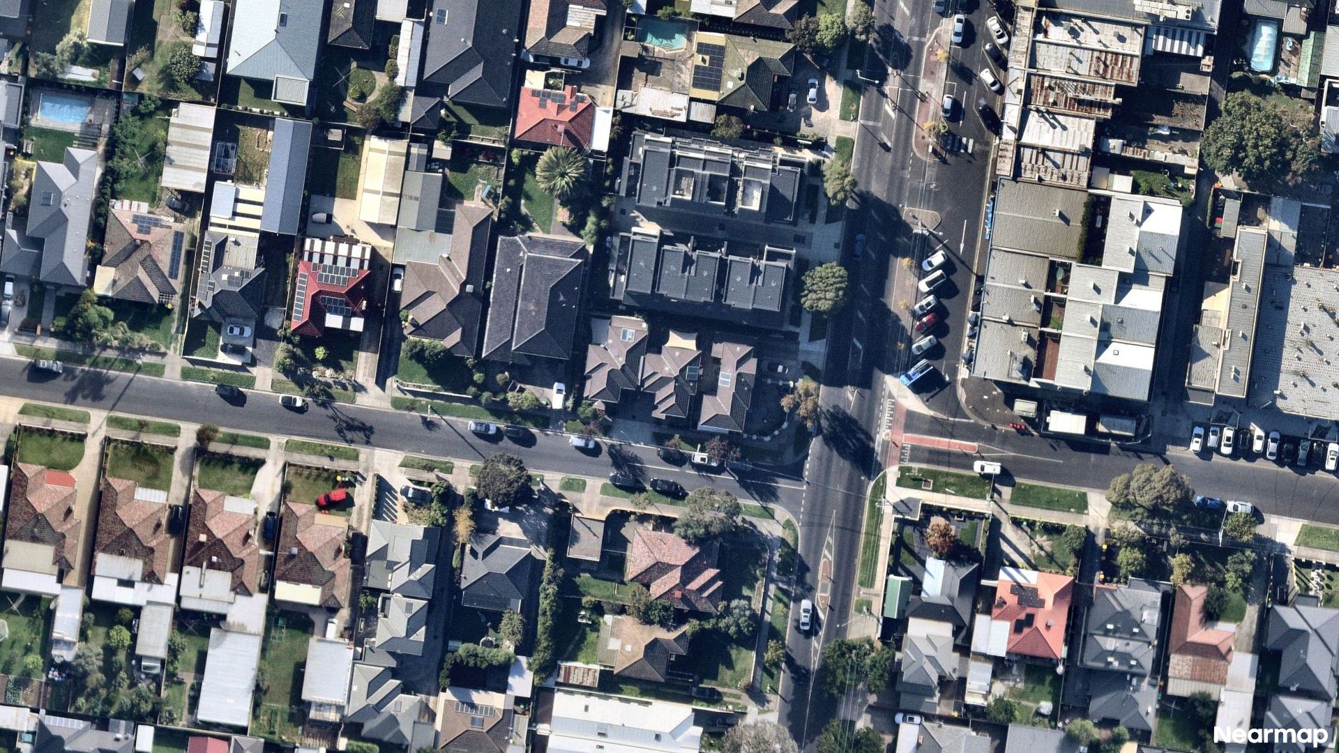 Vertical aerial view