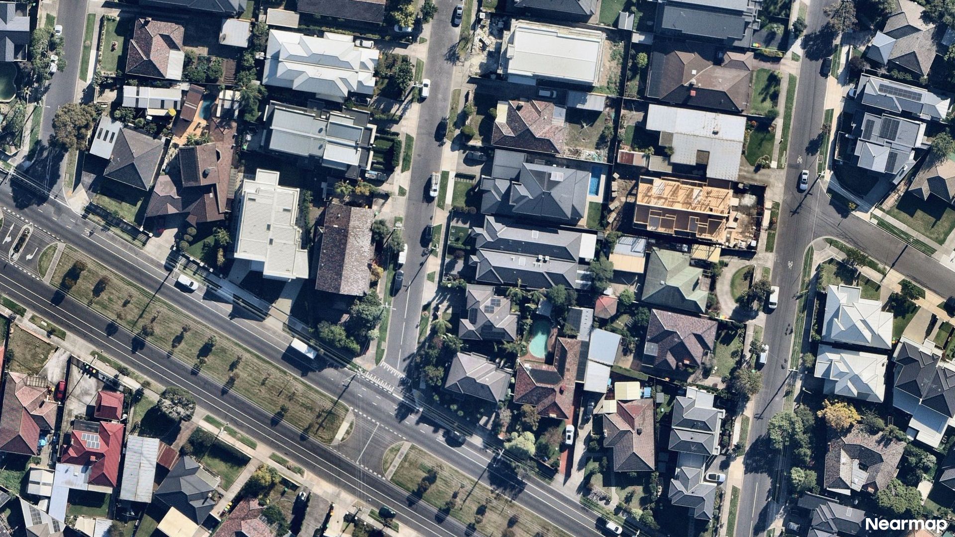 Vertical aerial view