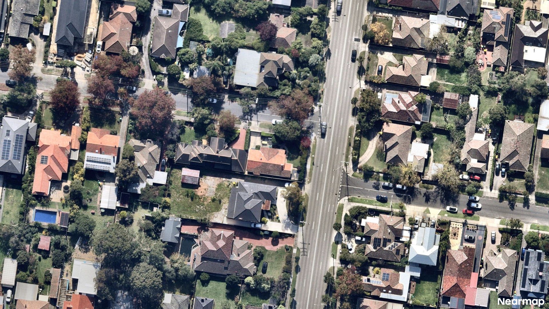 Vertical aerial view