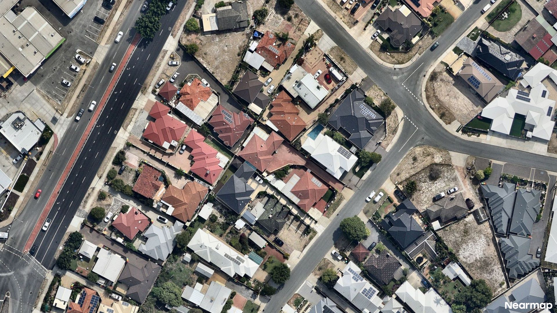Vertical aerial view
