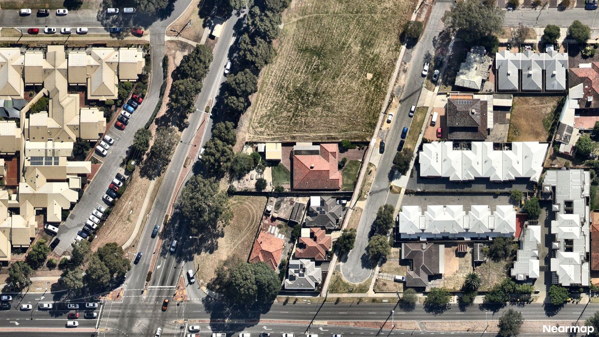 Vertical aerial view
