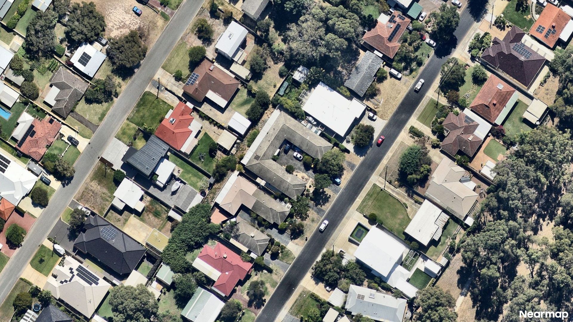 Vertical aerial view
