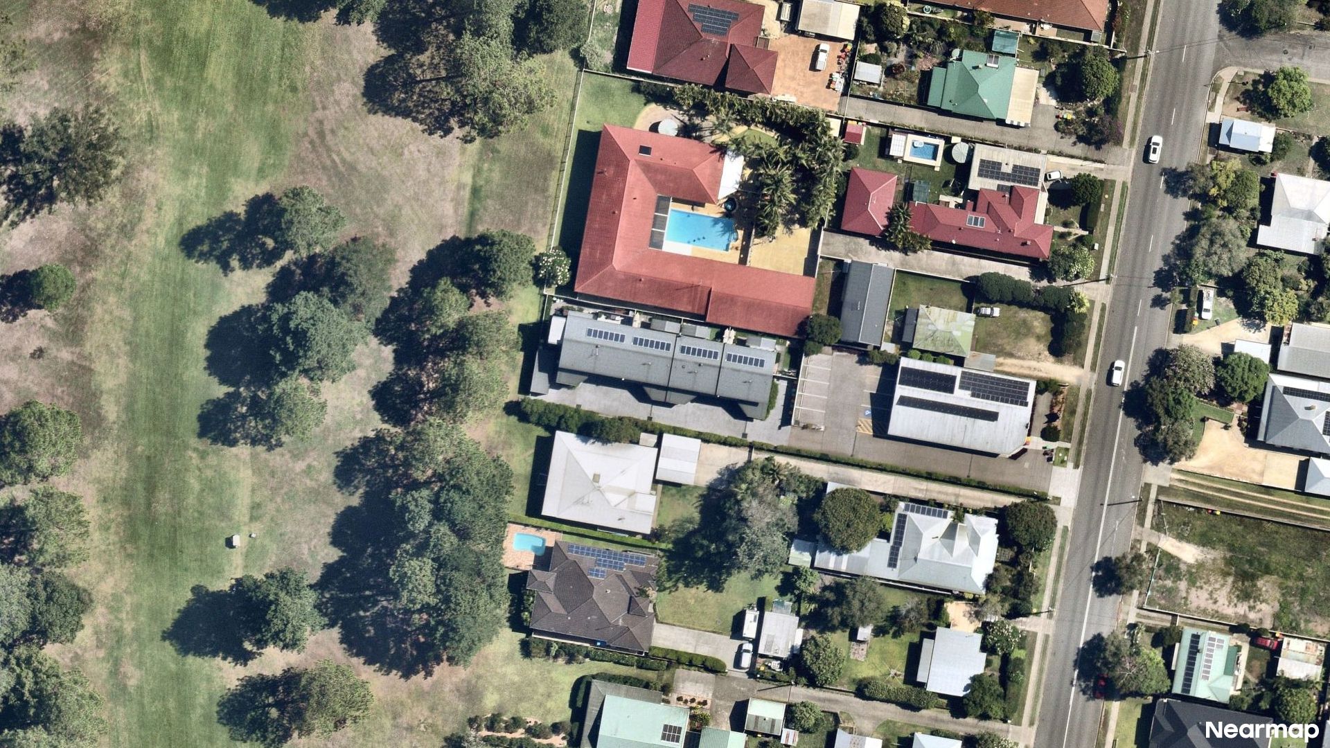 Vertical aerial view