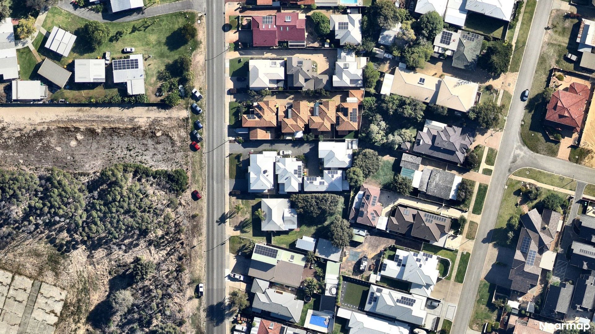 Vertical aerial view