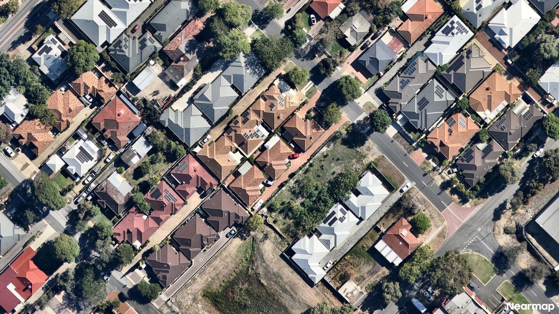 Vertical aerial view