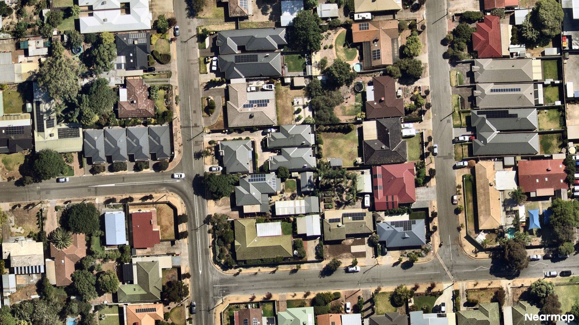 Vertical aerial view