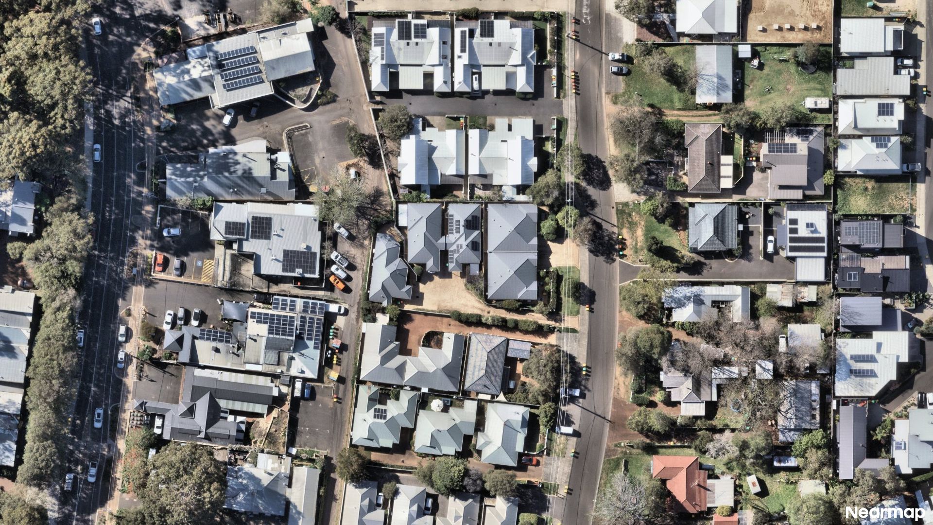 Vertical aerial view