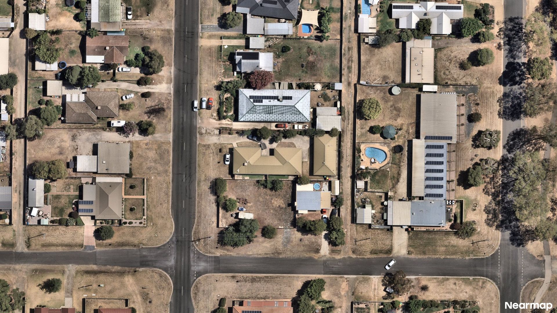 Vertical aerial view