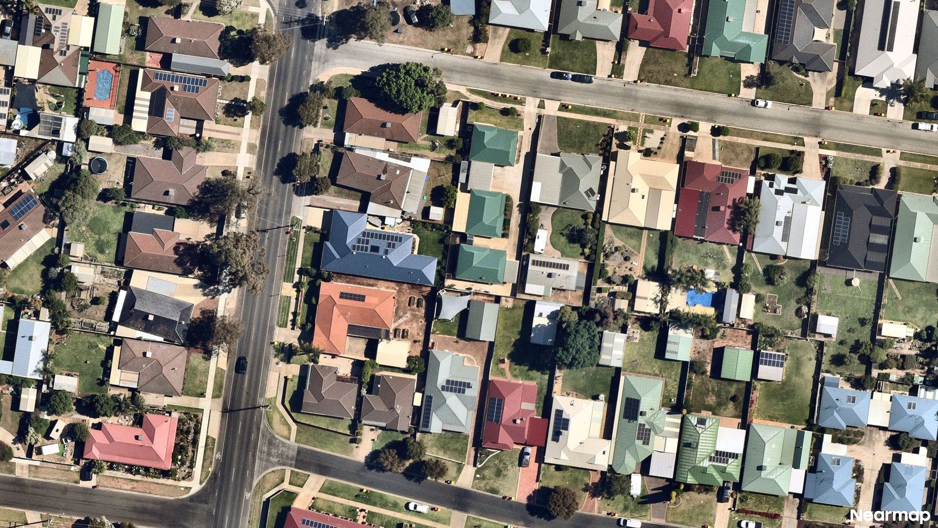 Vertical aerial view