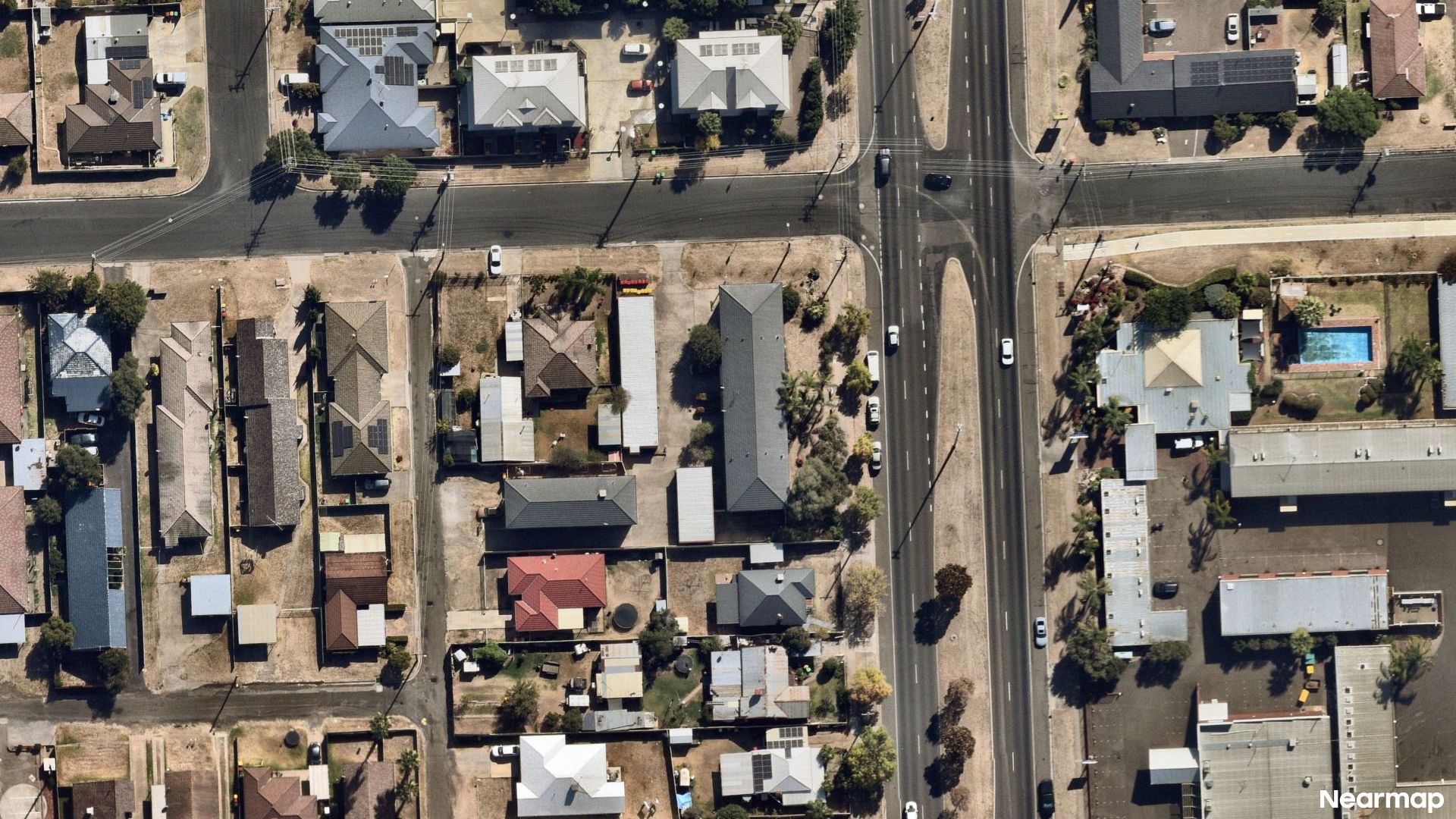 Vertical aerial view