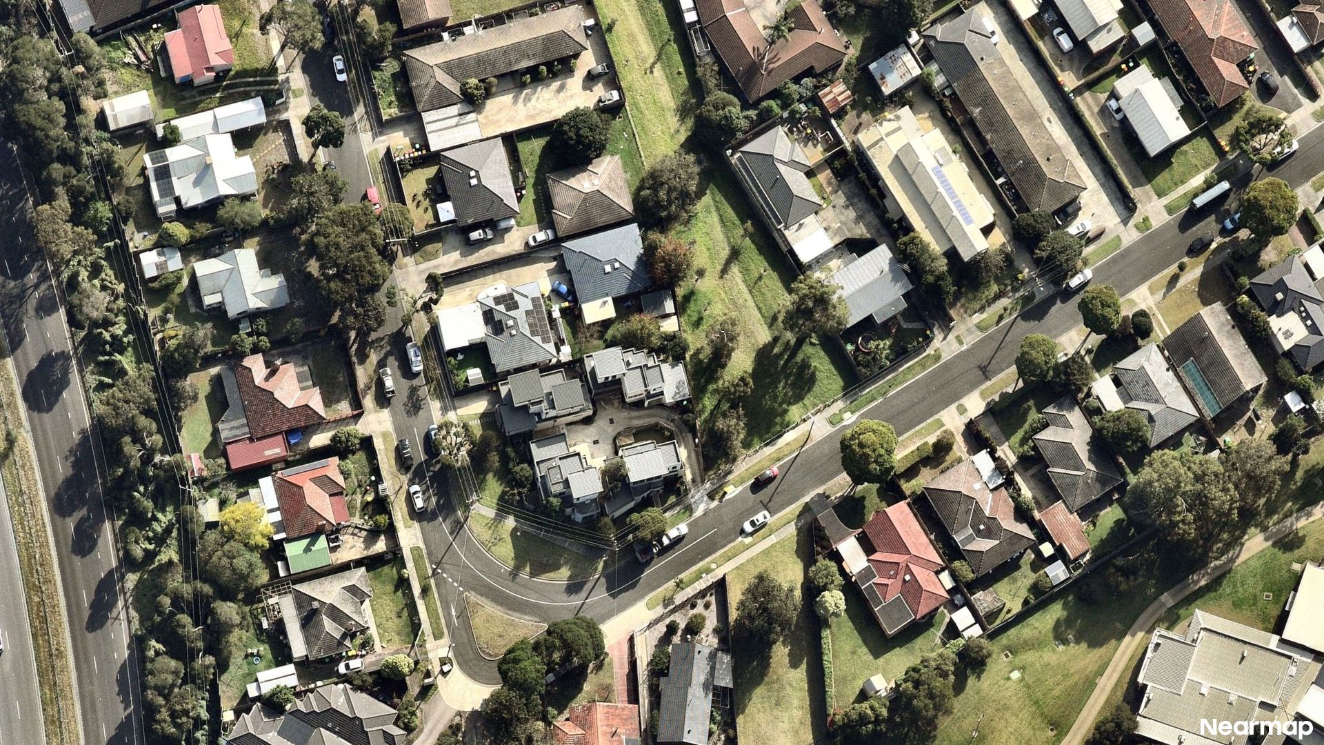 Vertical aerial view
