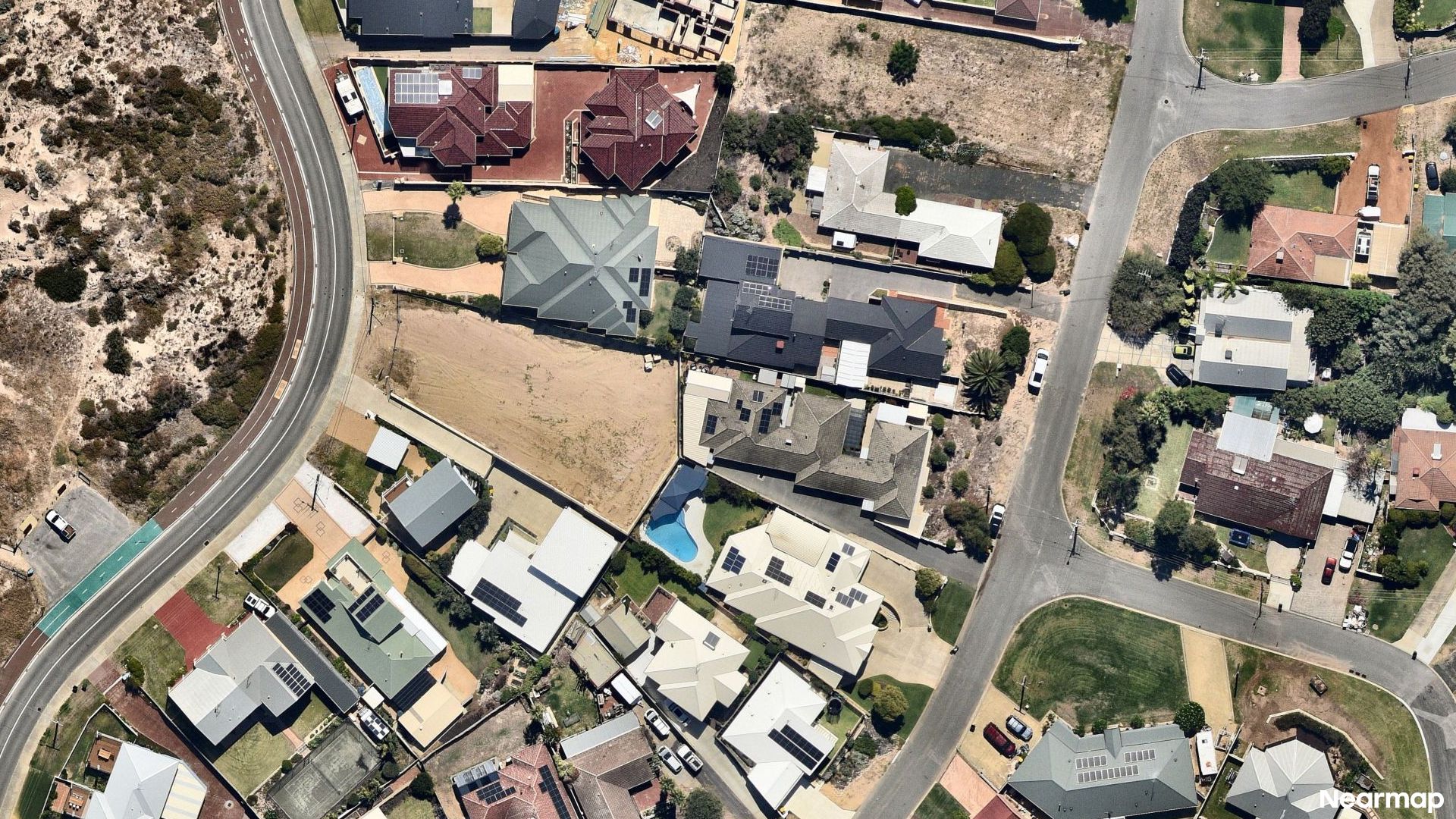 Vertical aerial view