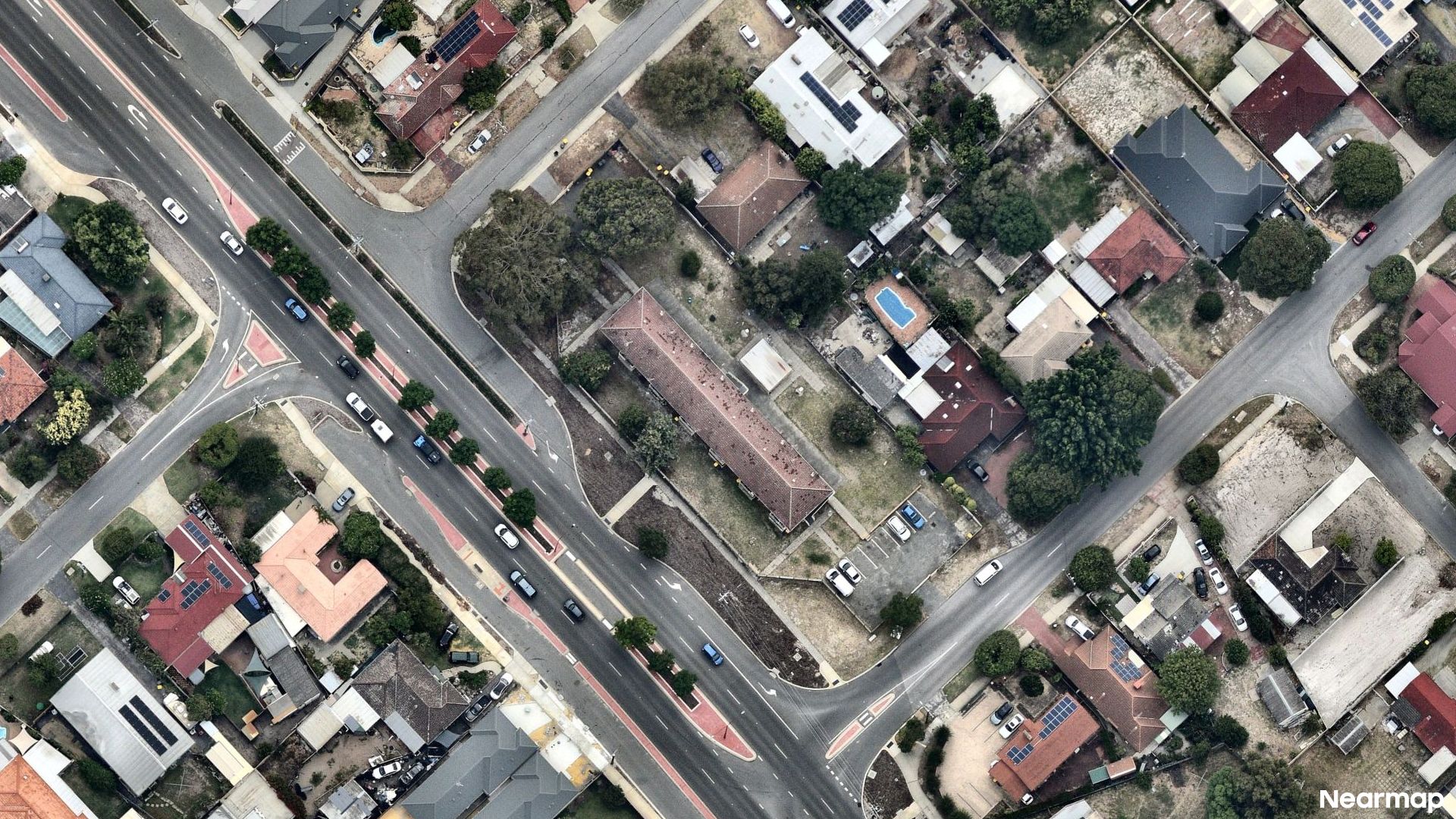 Vertical aerial view