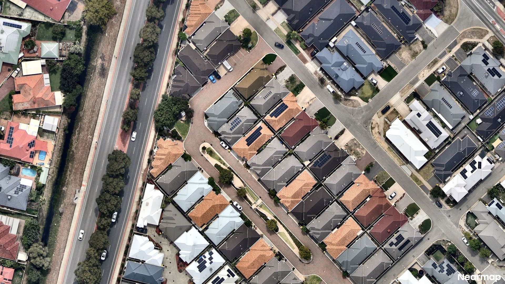 Vertical aerial view
