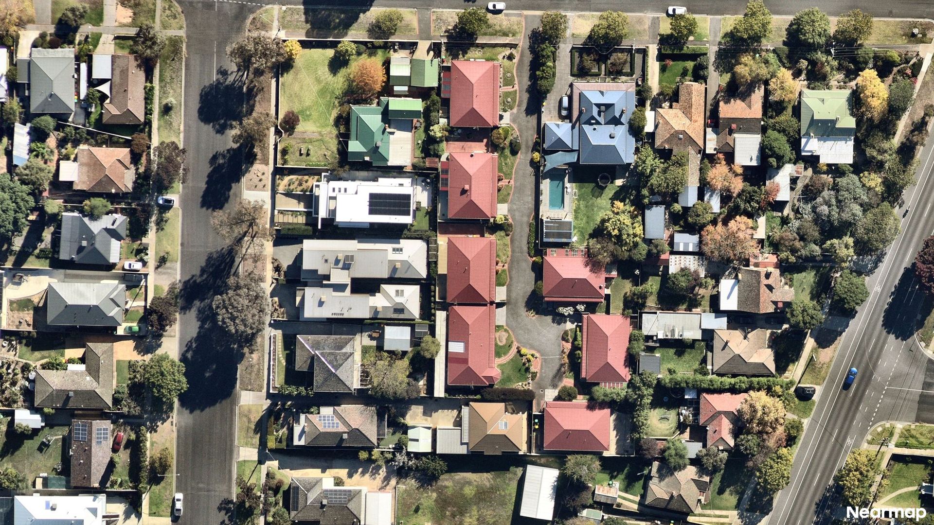 Vertical aerial view