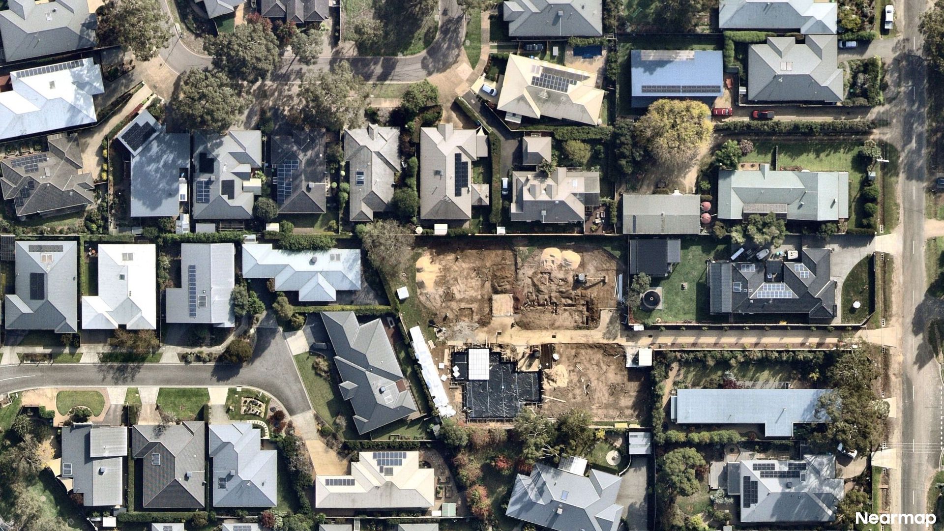 Vertical aerial view