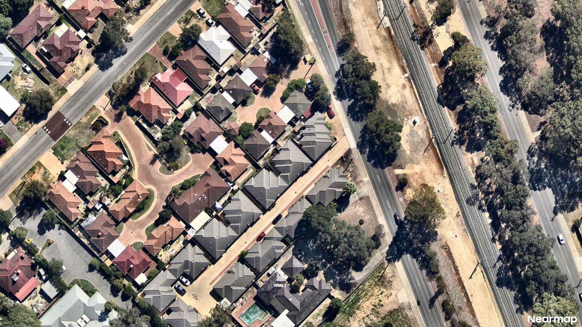 Vertical aerial view