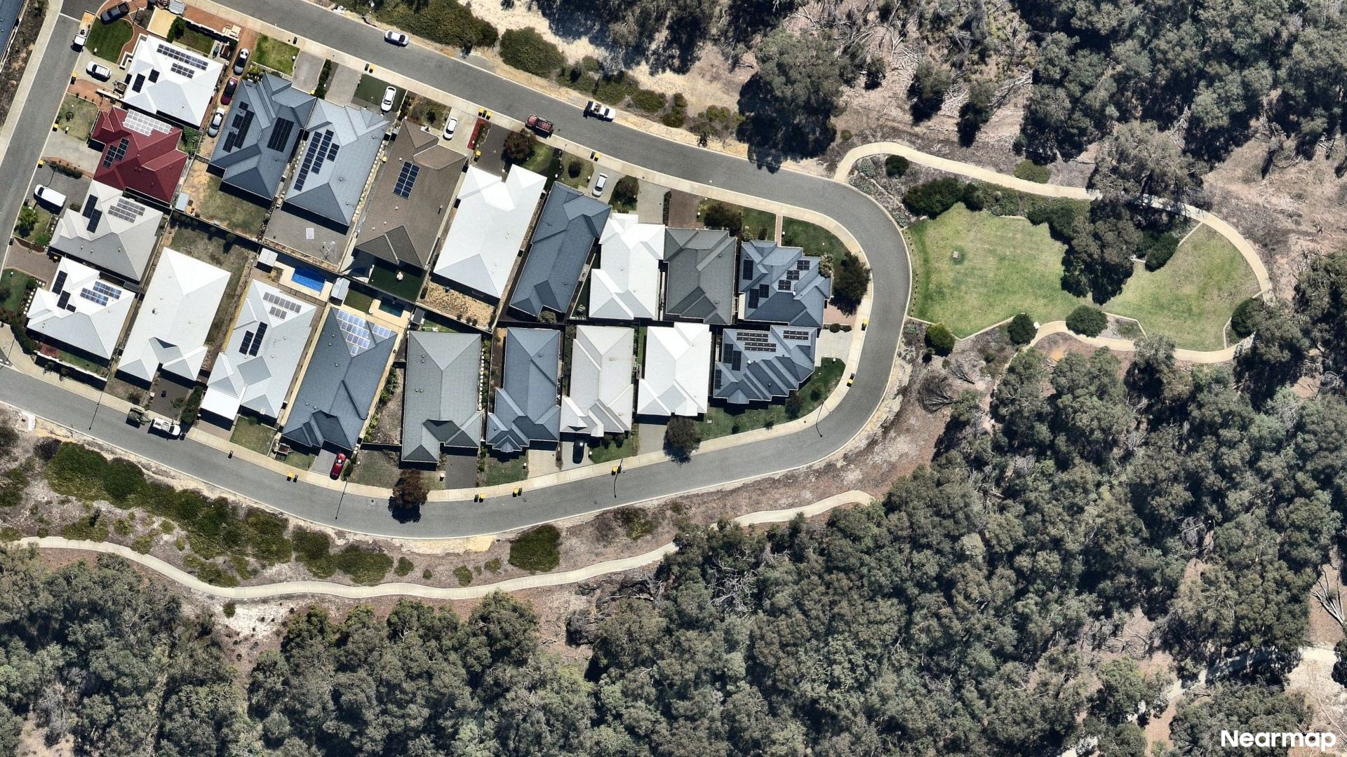 Vertical aerial view