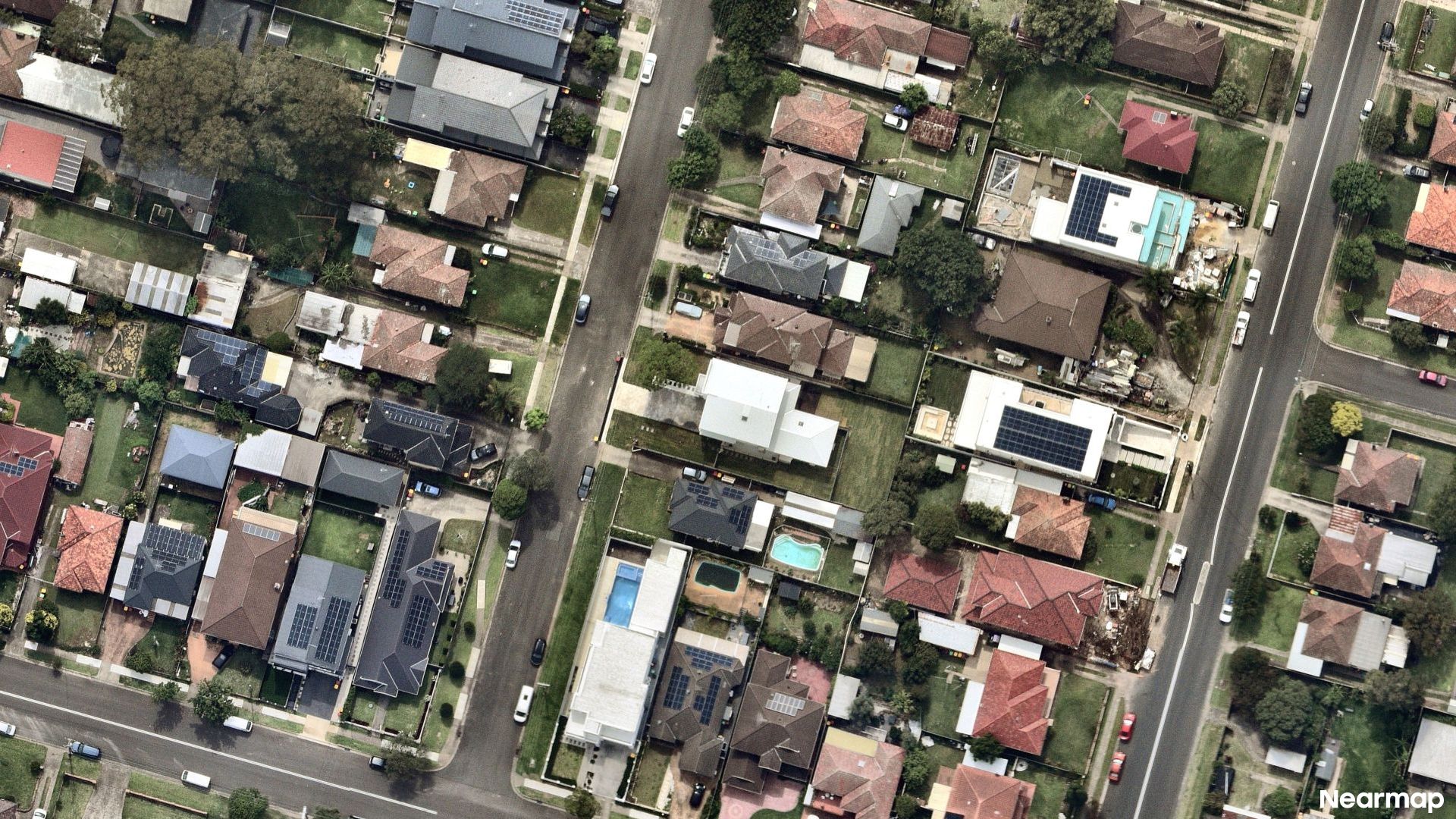 Vertical aerial view