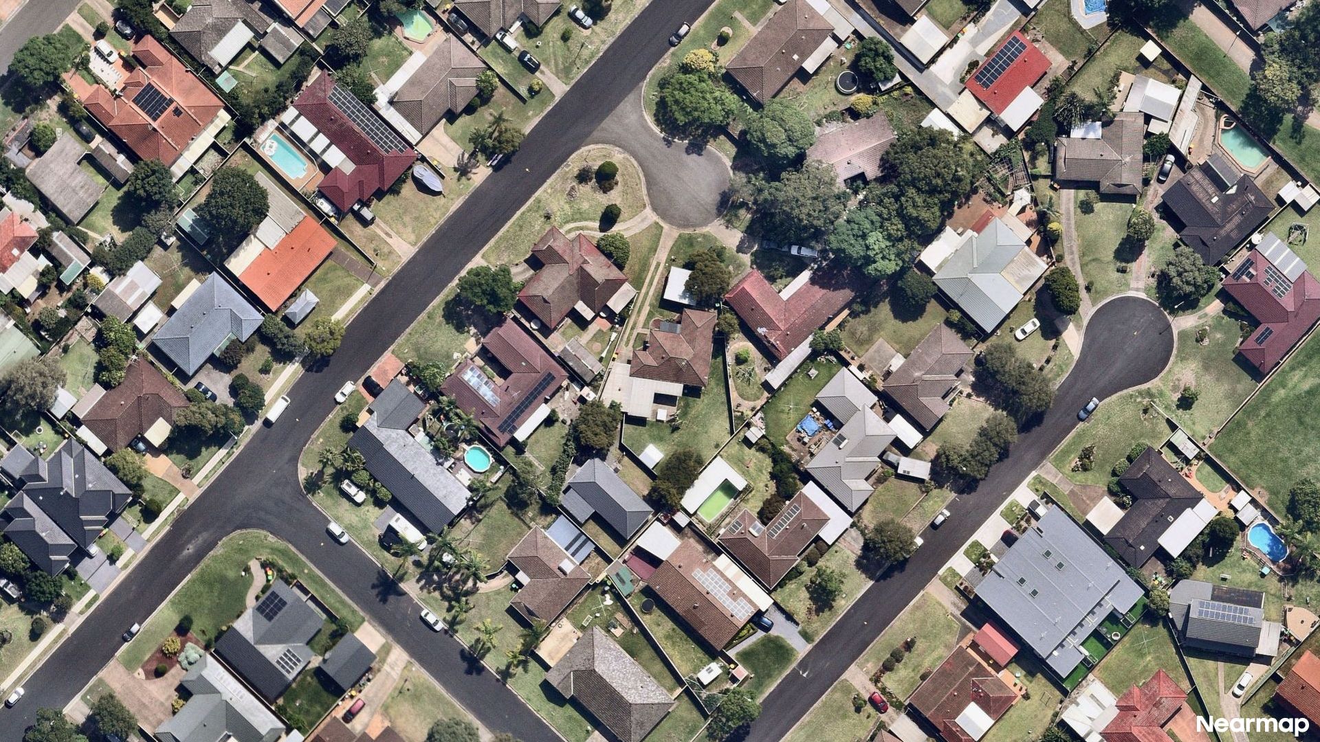Vertical aerial view