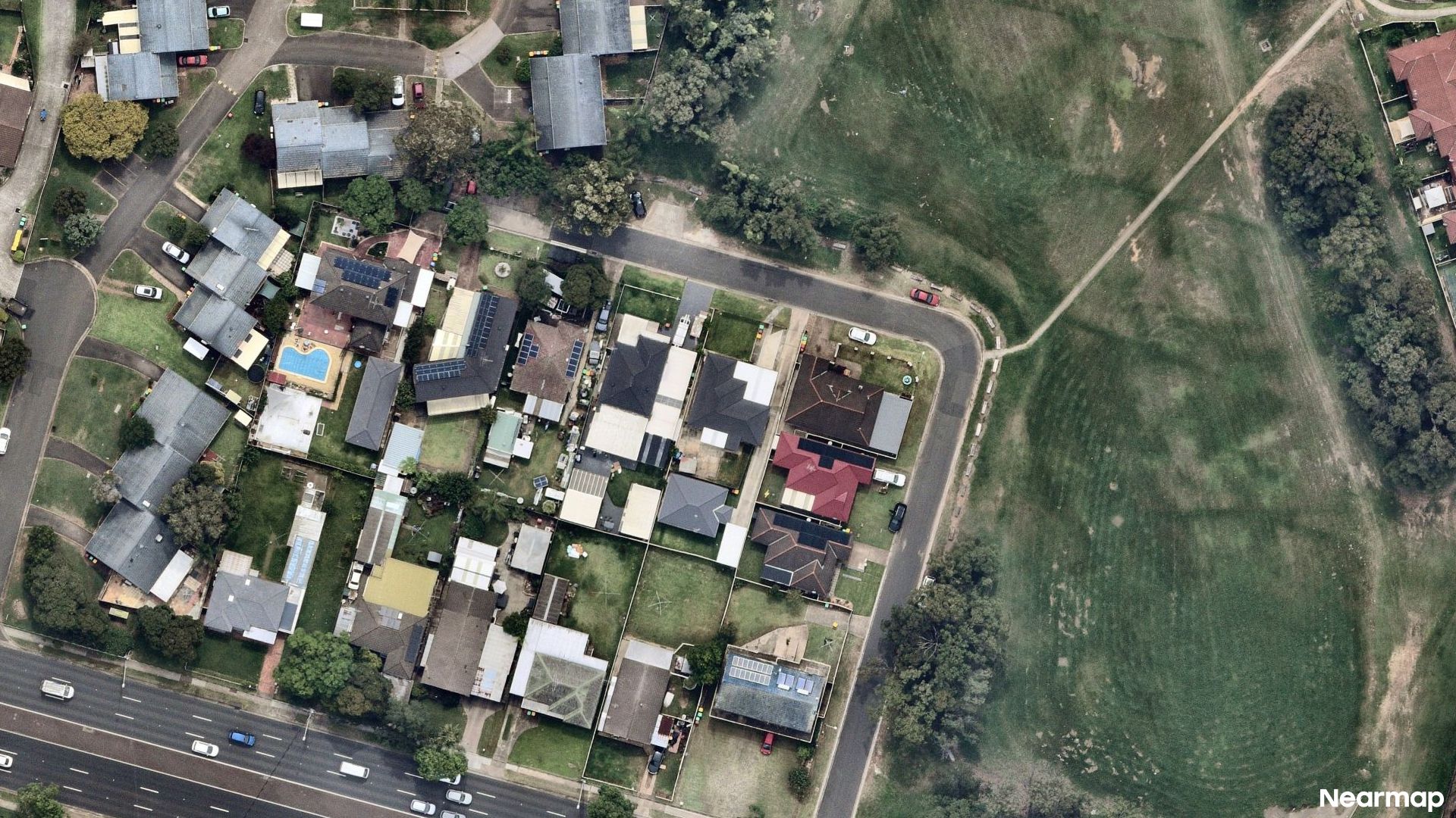 Vertical aerial view