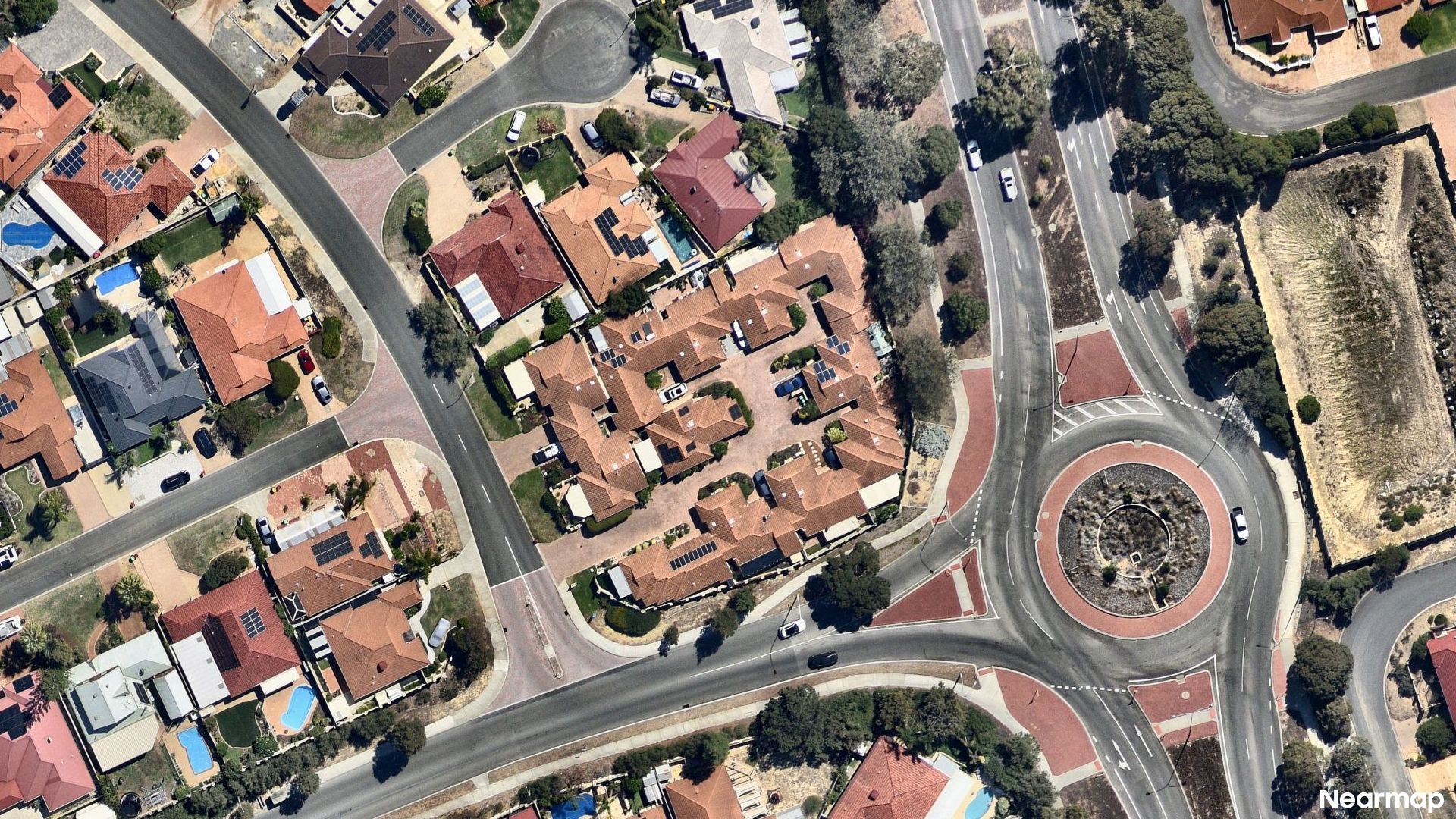 Vertical aerial view