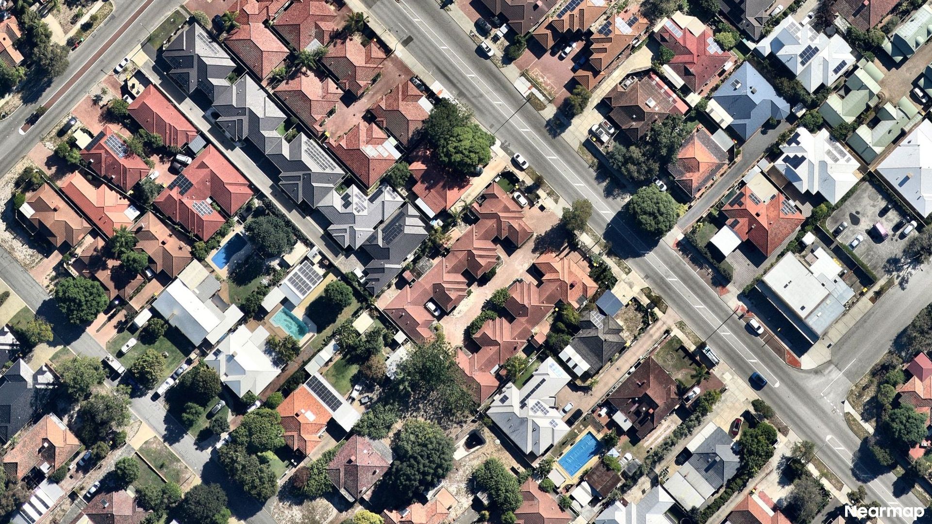 Vertical aerial view