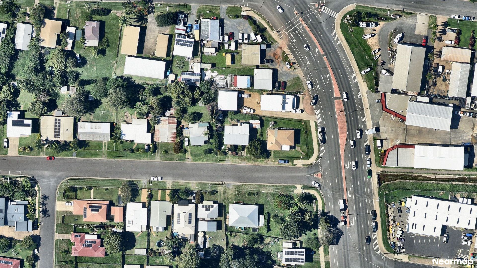 Vertical aerial view