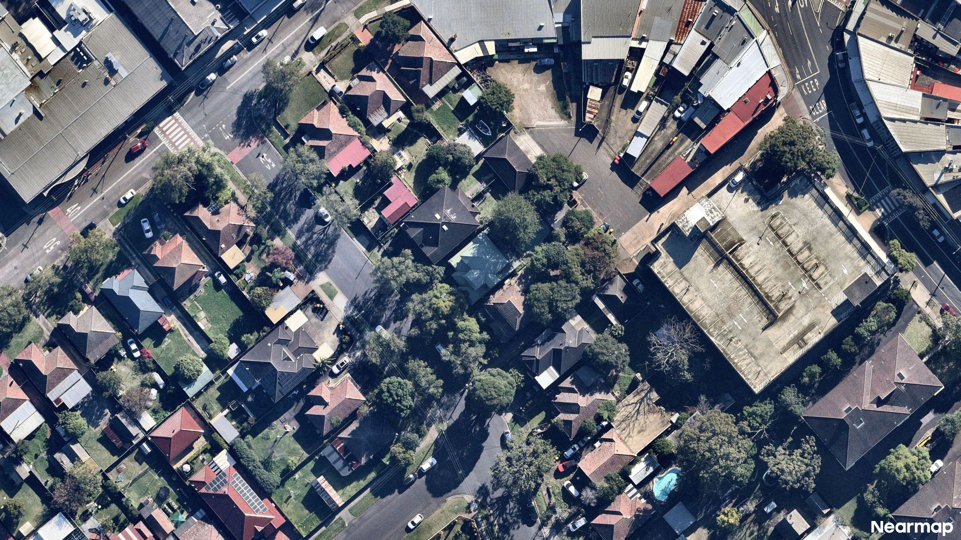 Vertical aerial view