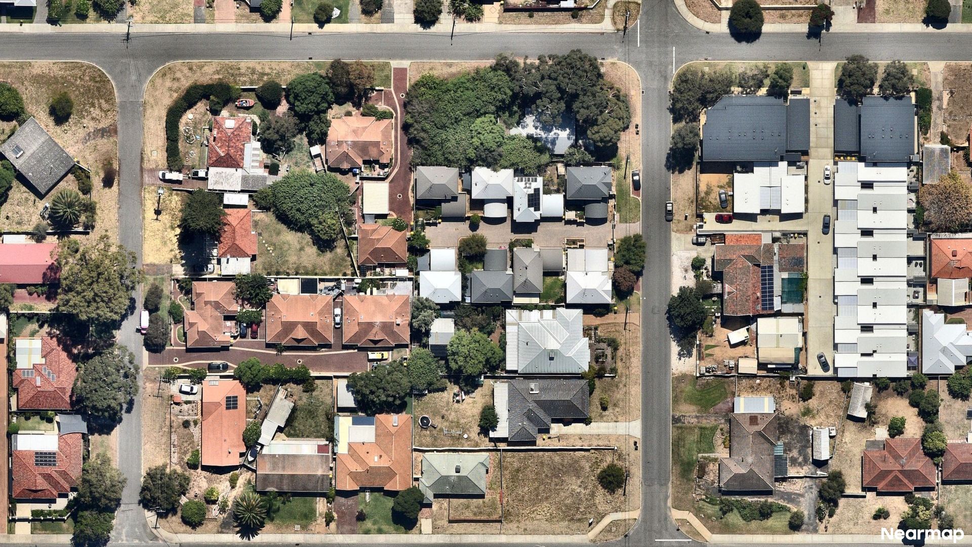 Vertical aerial view
