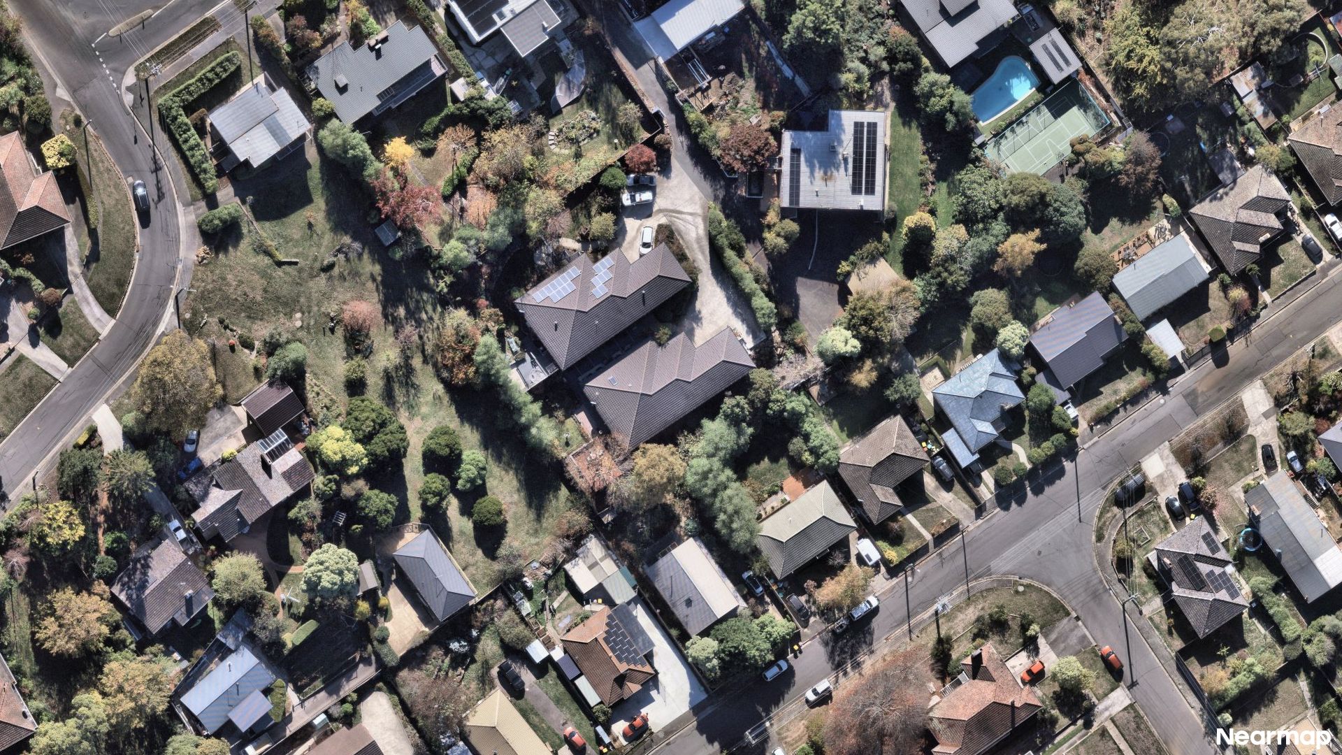 Vertical aerial view