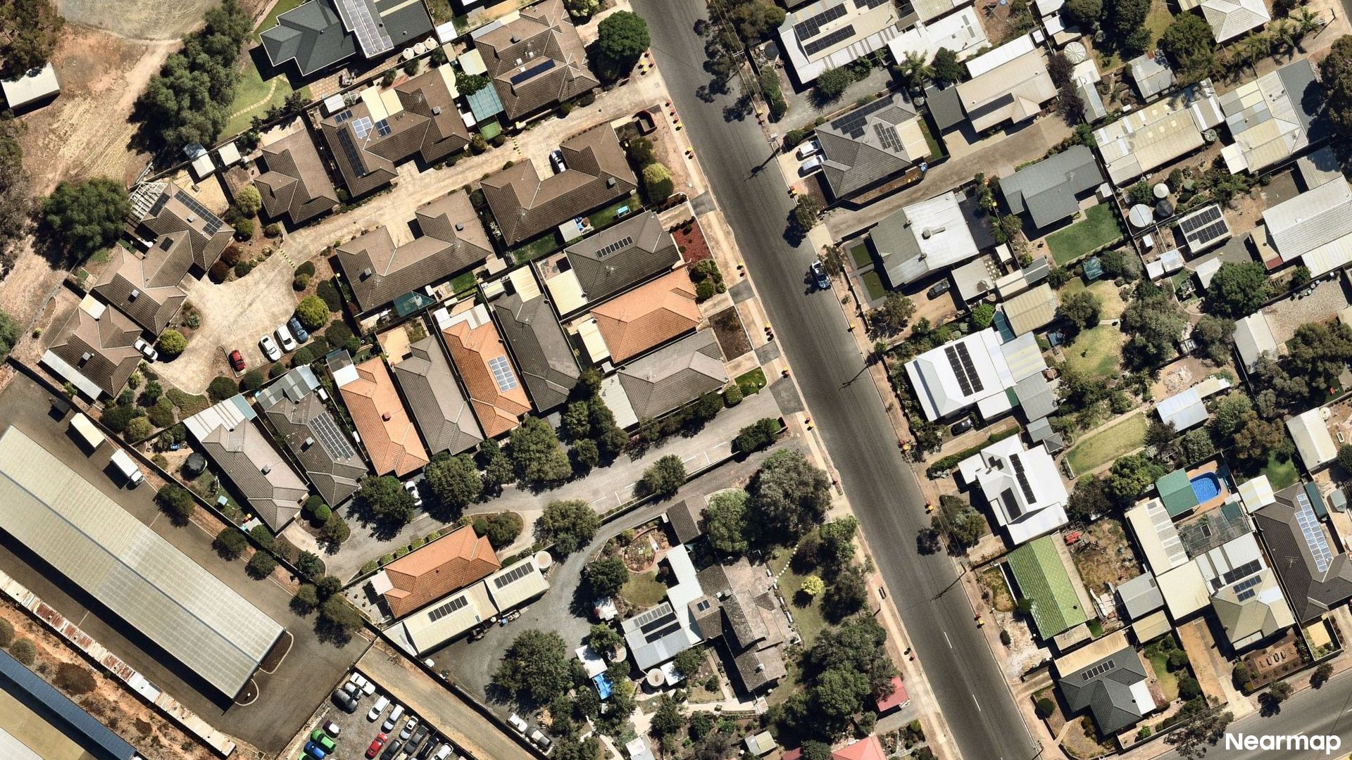 Vertical aerial view