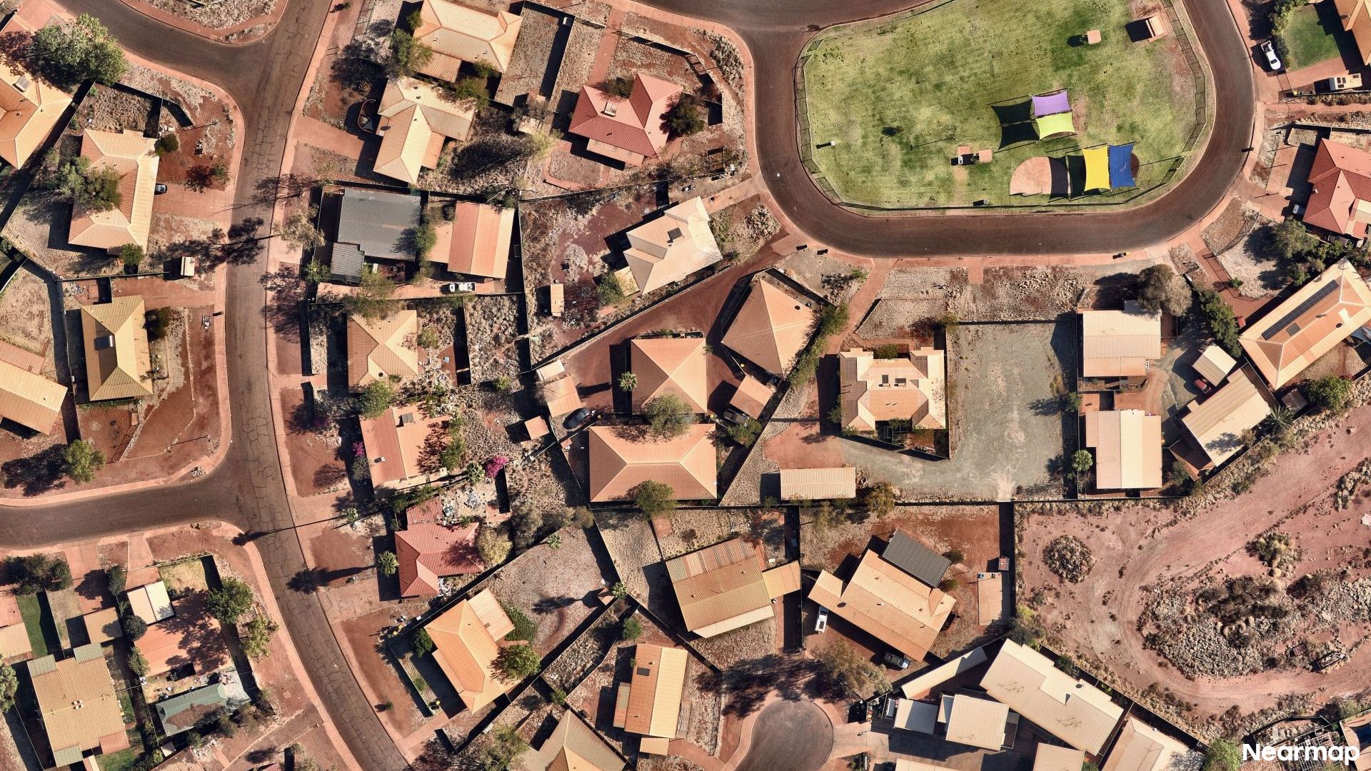 Vertical aerial view