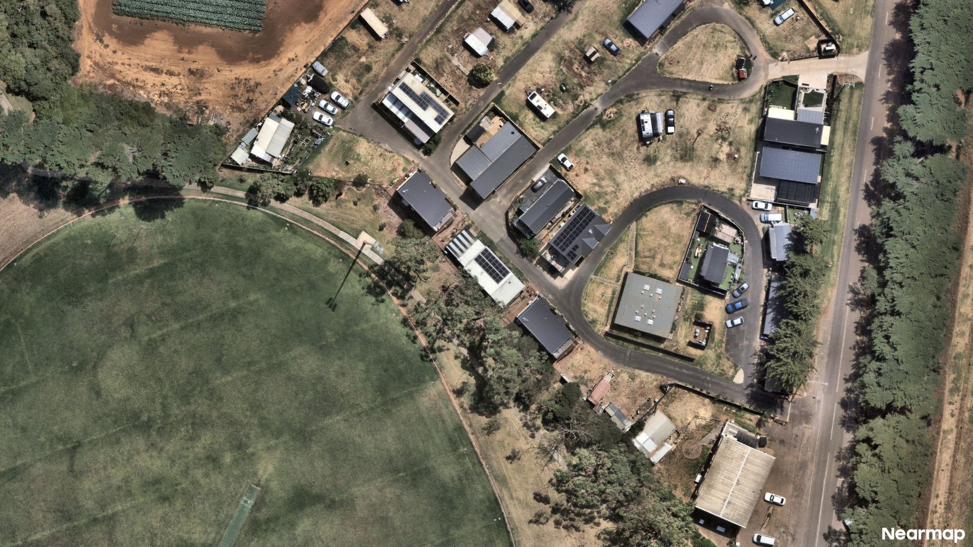 Vertical aerial view
